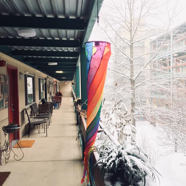 EVC on a snowy day